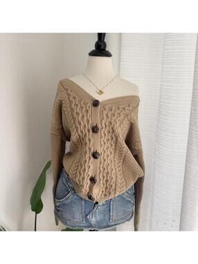 L’Art River Island Cable Knit Cardigan